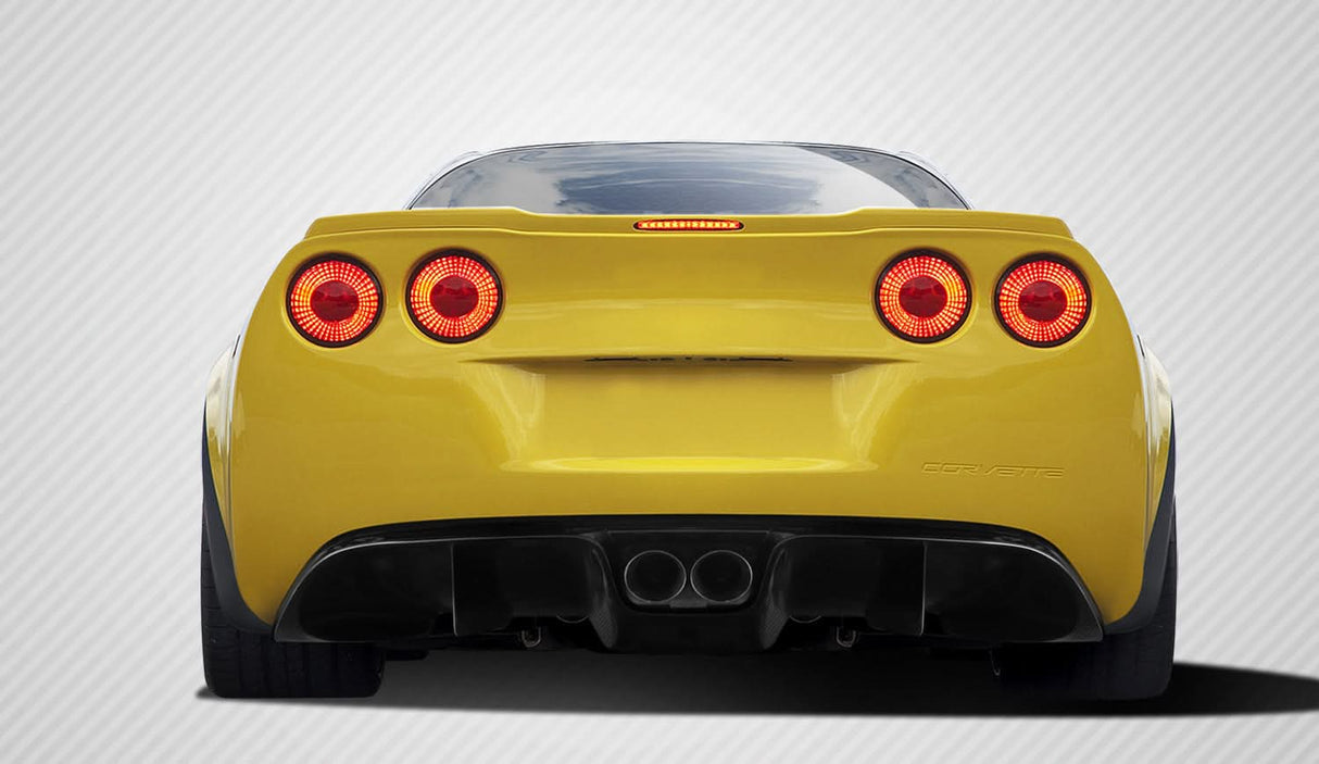 2005-2013 Chevrolet Corvette C6 GT Racing Style Rear Diffuser - Carbon Fiber