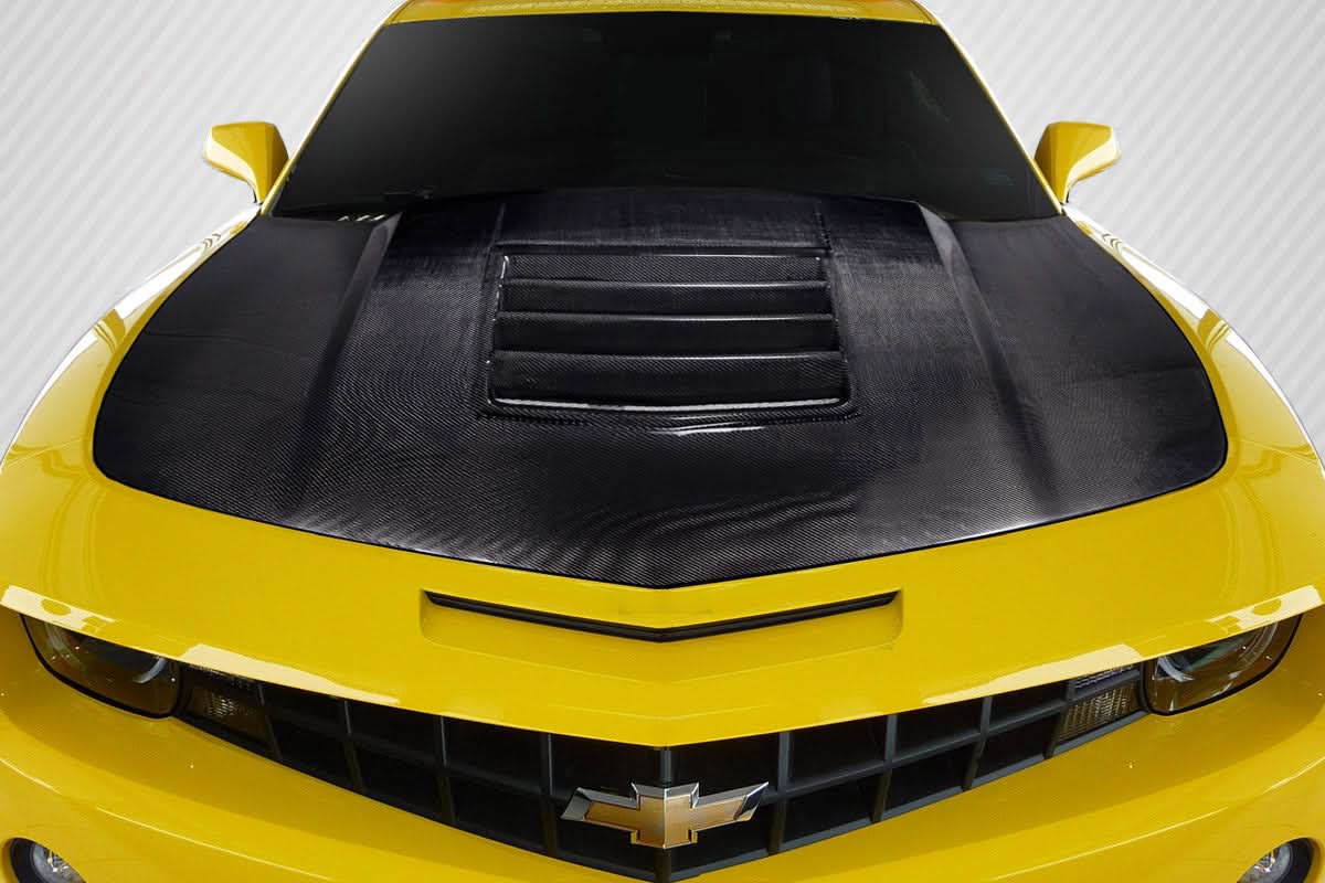 2010-2015 Chevrolet Camaro GT Concept Style Hood - Carbon Fiber
