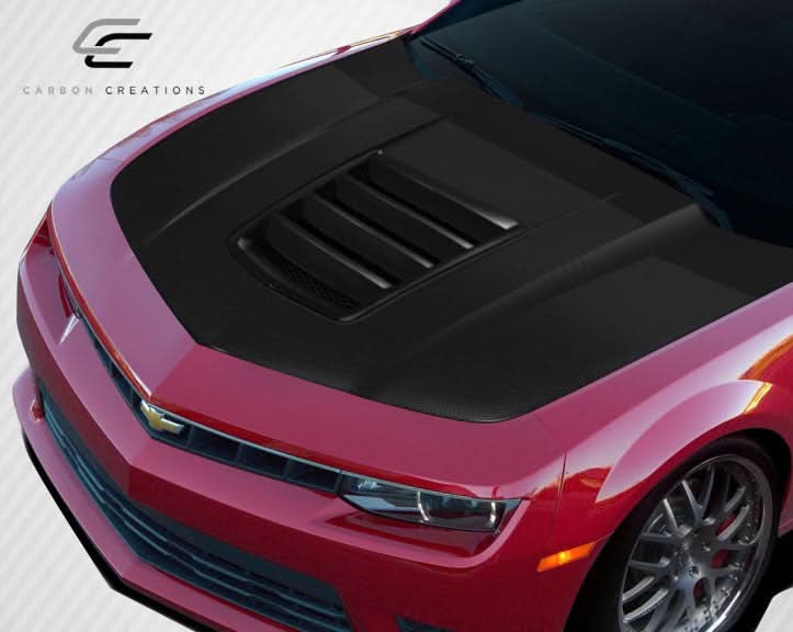 2010-2015 Chevrolet Camaro GT Concept Style Hood - Carbon Fiber