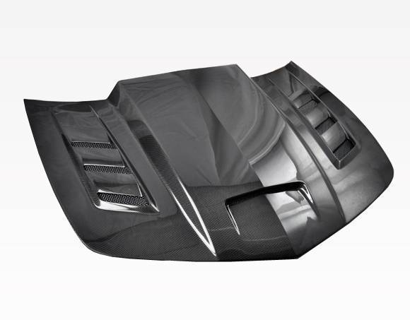 2010-2015 Chevrolet Camaro 2 doors TERMINATOR Style Carbon Fiber Black Hood