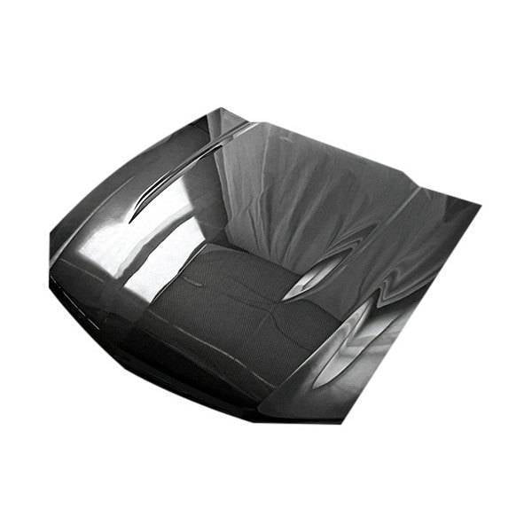 2010-2012 Ford Mustang 2 doors OEM Style Carbon Fiber Black Hood