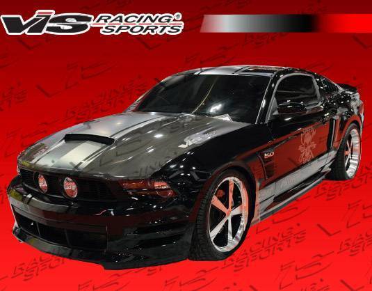 2010-2012 Ford Mustang 2 doors STALKER Style Carbon Fiber Black Hood