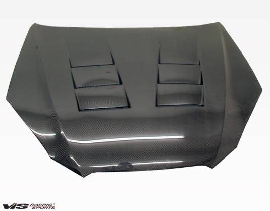 2009-2012 Hyundai Genesis 2 doors TERMINATOR Style Carbon Fiber Black Hood