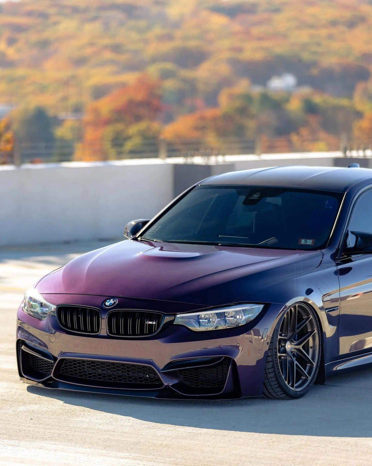 BMW 3 Series F80 M3 F82 F83 M4 CS Style Carbon Fiber Front Lip (2015 - 2019) - K2 Industries