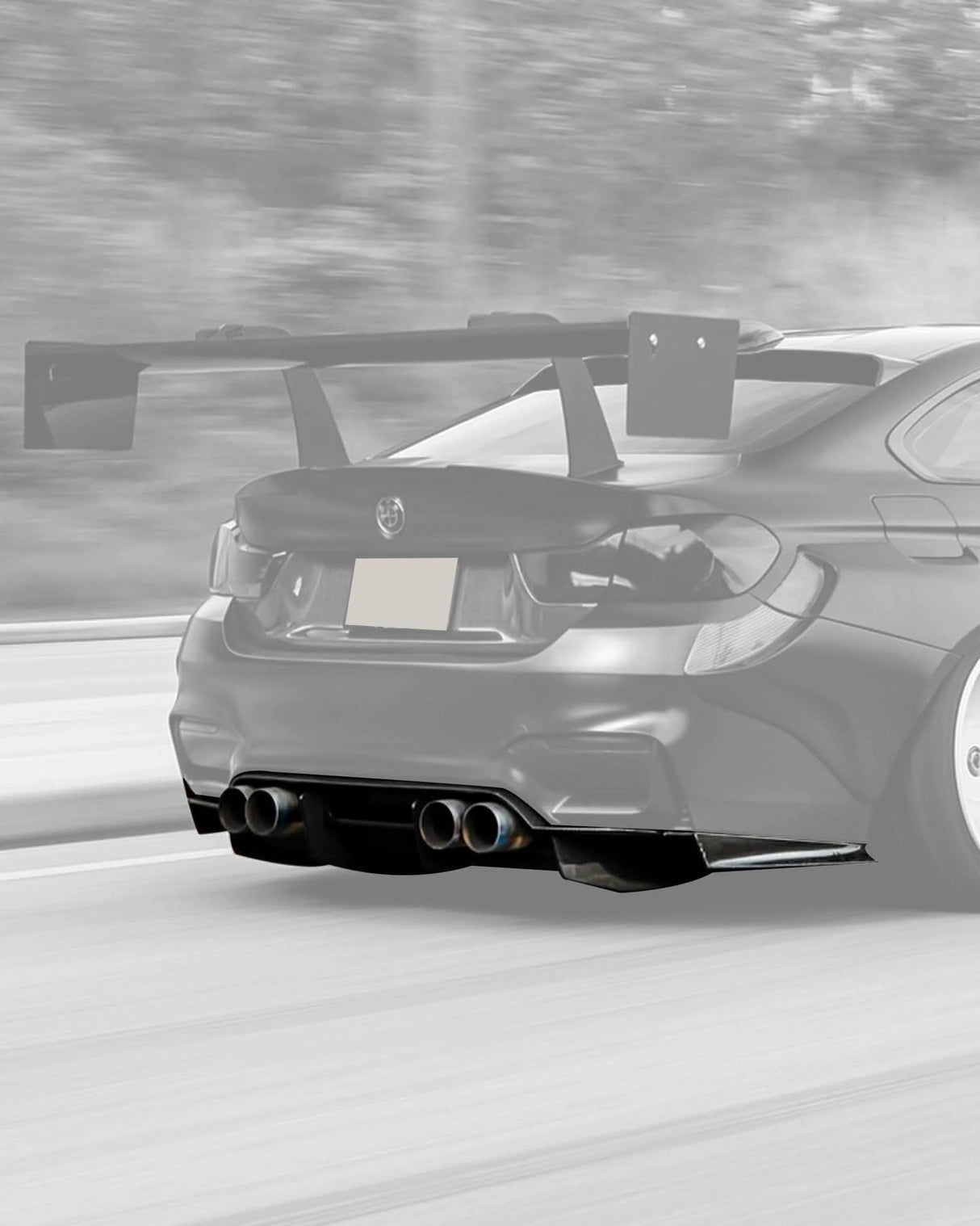 BMW 3 Series F80 F82 M3 M4 PSM Style Carbon Fiber Rear Diffuser Under Tray (2015 - 2020) - K2 Industries