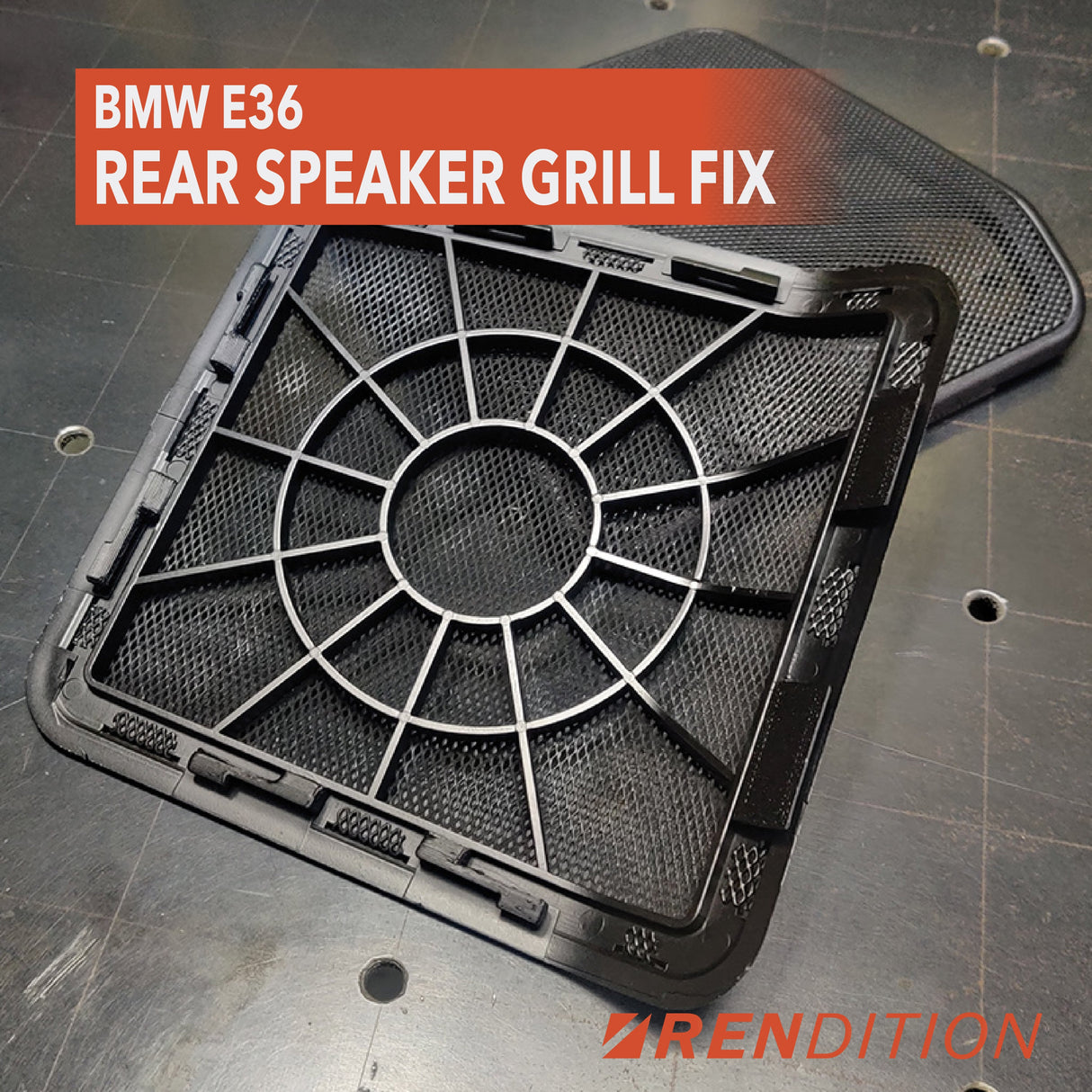 BMW E36 REAR SPEAKER GRILL FIX - K2 Industries