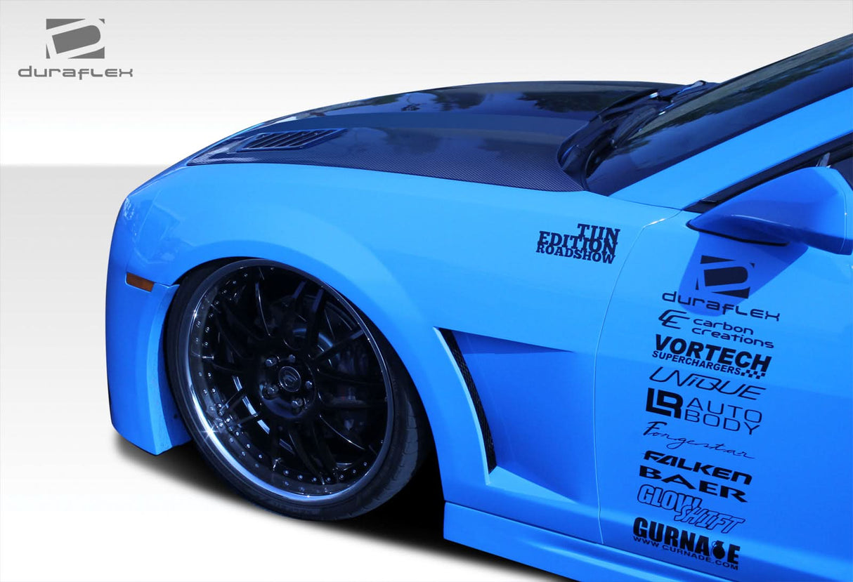 2010-2015 Chevrolet Camaro Tjin Edition Style Fenders - 2 Piece - FRP