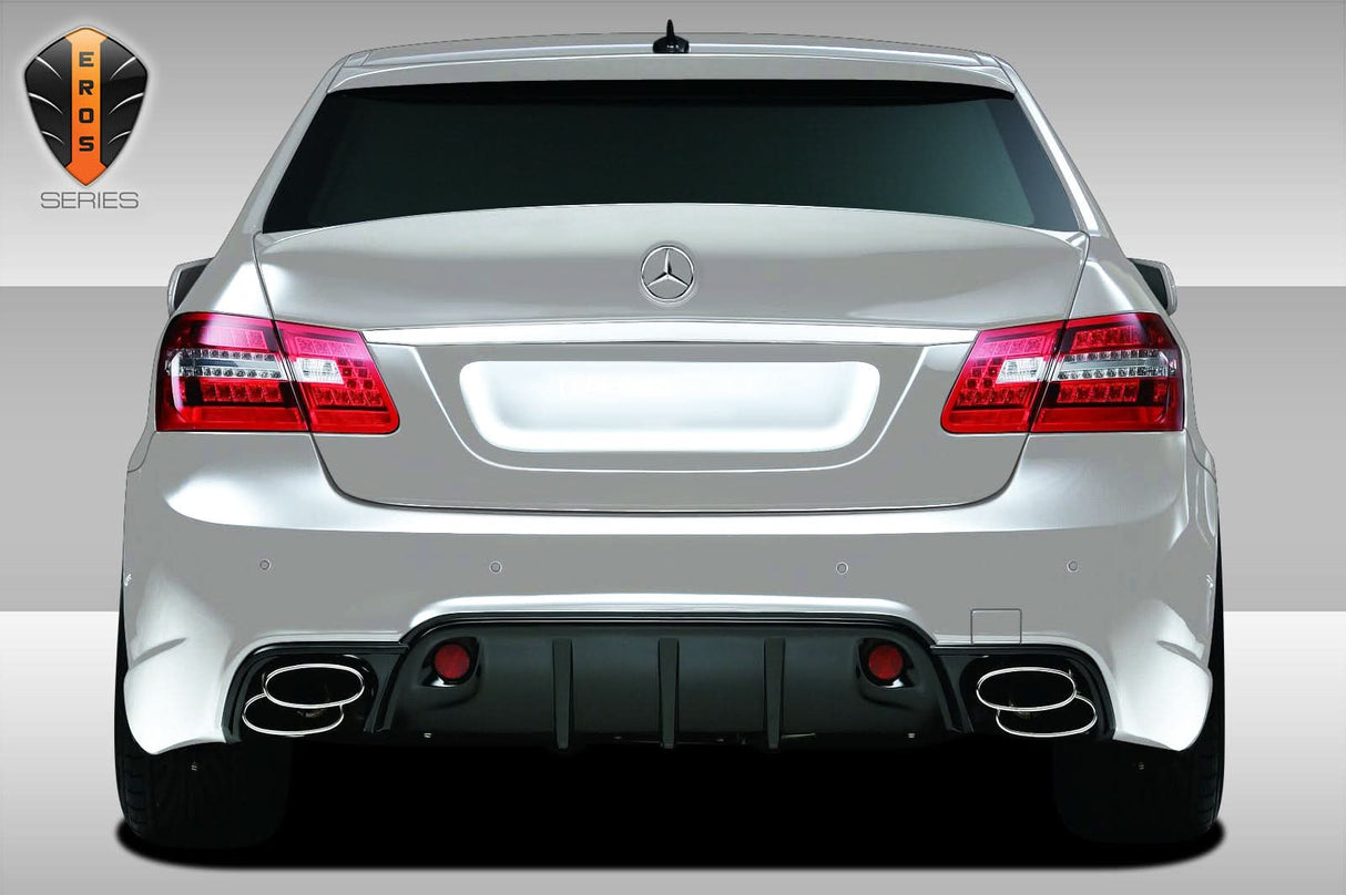 2010-2016 Mercedes E Class W212 Eros Version 1 Style Rear Bumper Cover - FRP