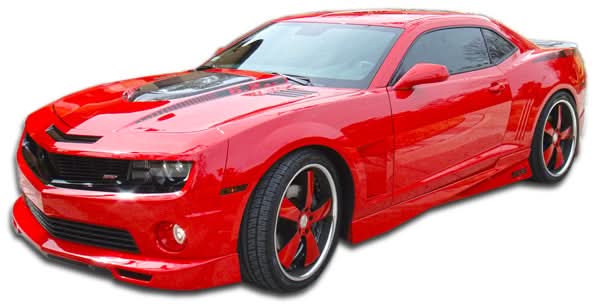 2010-2015 Chevrolet Camaro Racer Style Side Skirts - 2 Piece - FRP