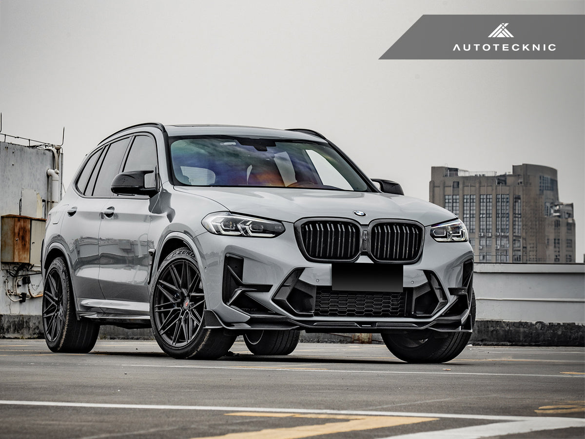 AutoTecknic Dry Carbon Front Bumper Trim Set - F97 X3M LCI | F98 X4M LCI