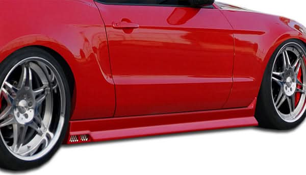 2005-2014 Ford Mustang Racer 3 Style Side Skirts Rocker Panels - FRP