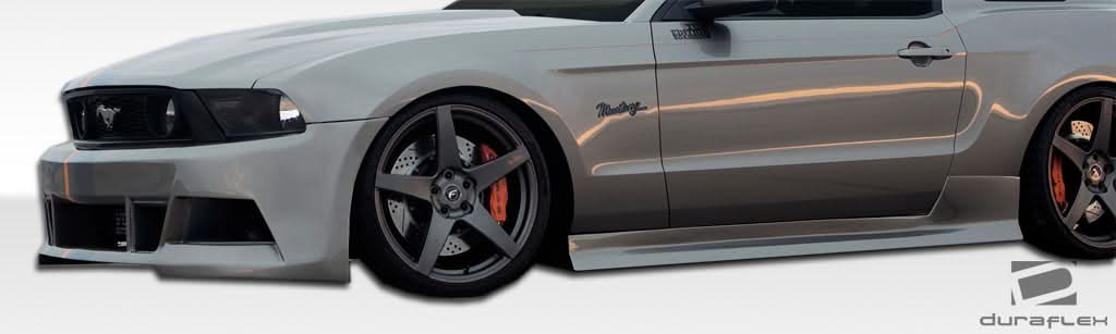 2005-2014 Ford Mustang Tjin Style Side Skirts Rocker Panels - FRP