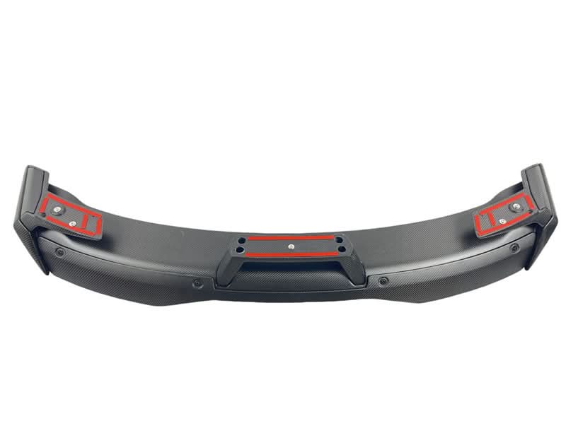 2024+ Mustang S650 Dark Horse Rear Spoiler Gloss Carbon Fiber 2pcs