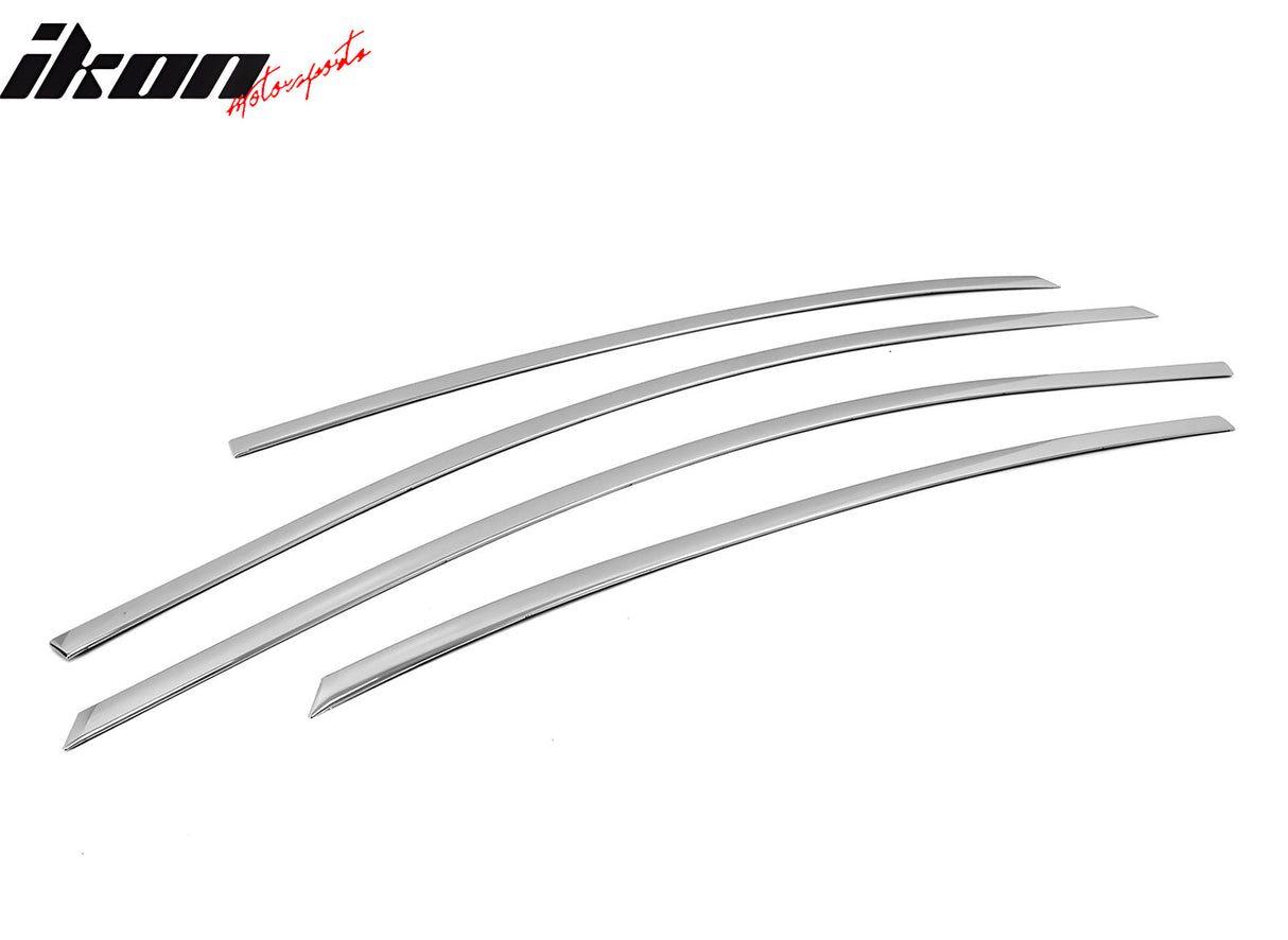 2011-2015 Hyundai Accent 4-Door Chrome 4PCS Window Top Molding ABS