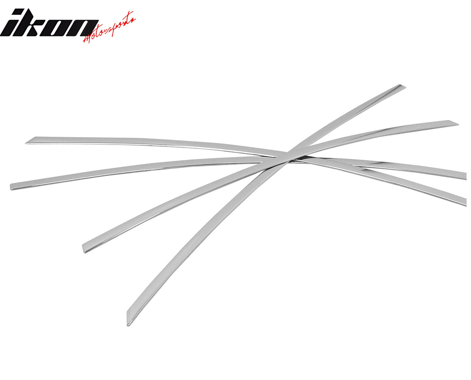 2011-2013 Hyundai Sonata Chrome 4PCS RH LH Window Top Molding Trim ABS