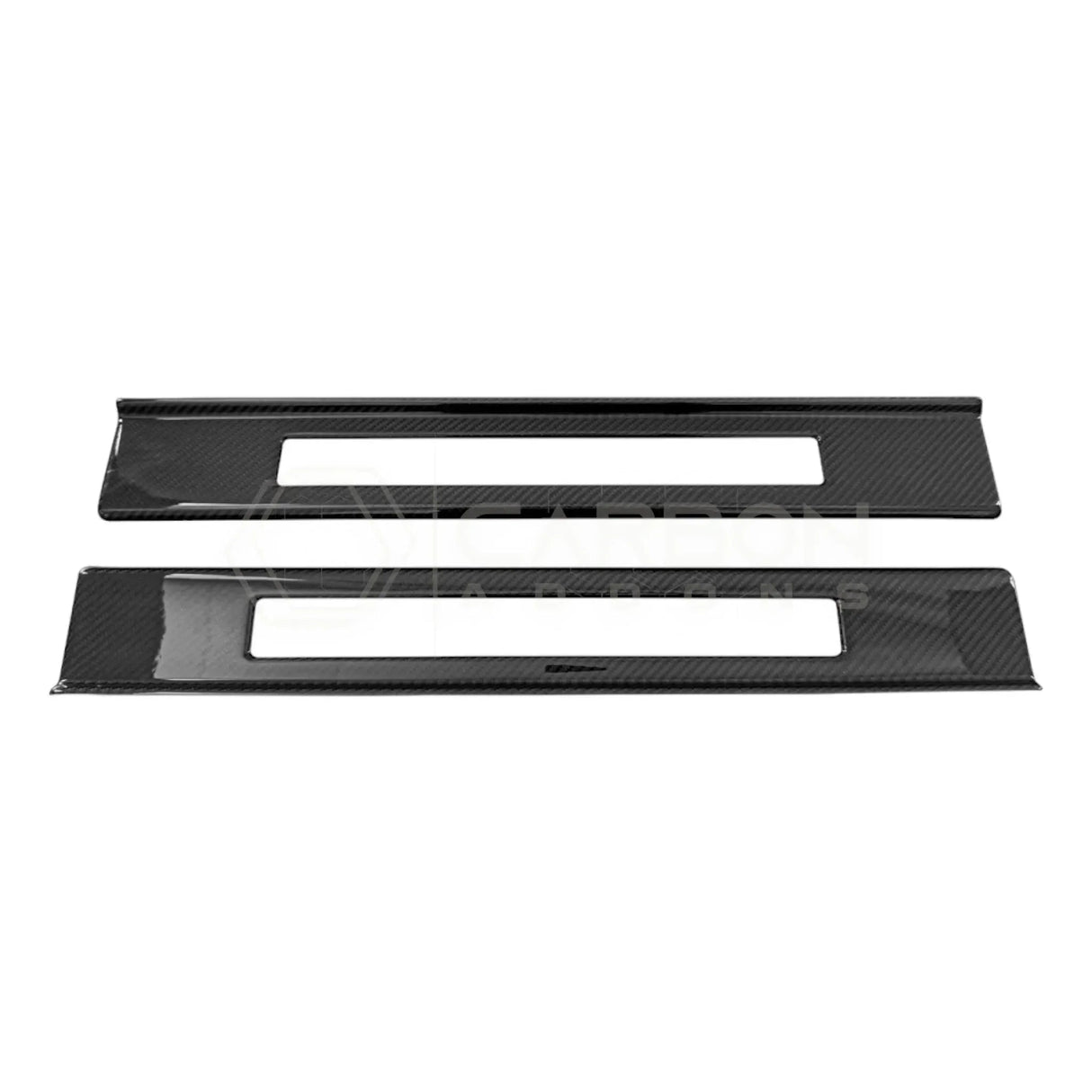 Real Carbon Fiber Door Sill Trim Covers for 2024+ Ford Mustang
