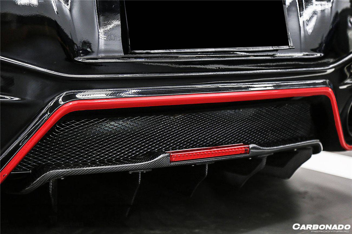 2012-2023 Nissan GTR R35 DBA EBA BKSS Style Carbon Fiber Rear Diffuser Canards