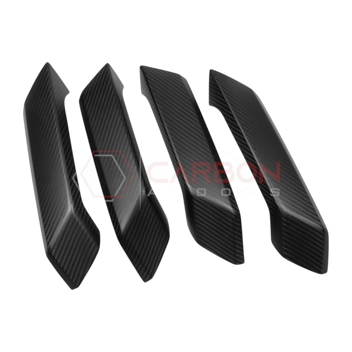 2021+ Bronco Real Carbon Fiber Interior Lower Door Handle Trim Covers