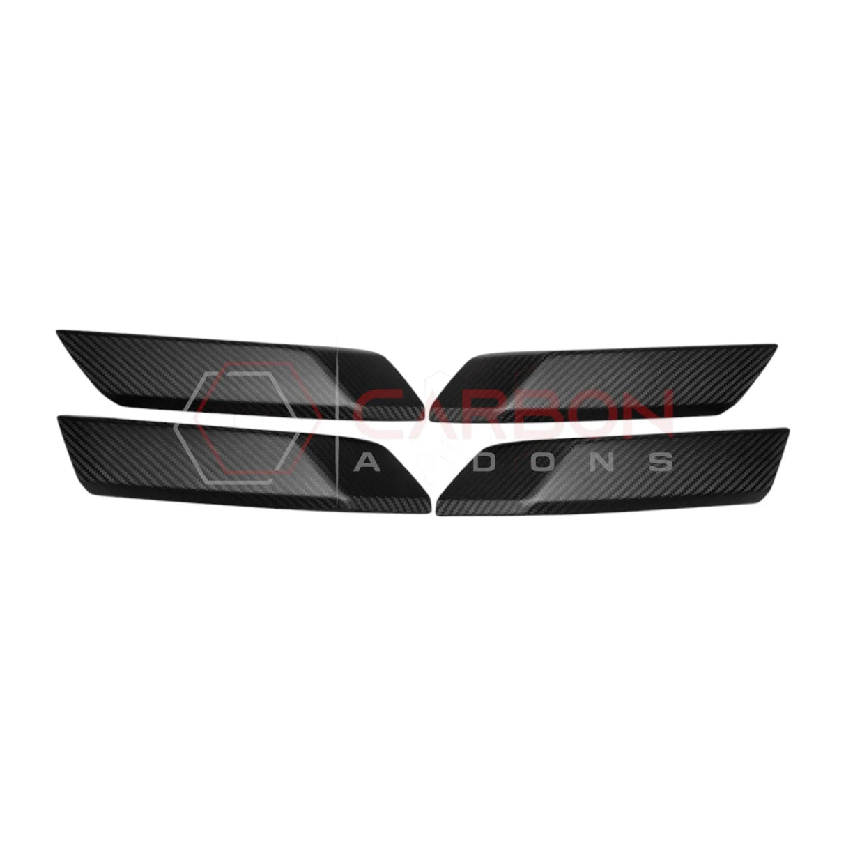 2021+ Bronco Real Carbon Fiber Interior Lower Door Handle Trim Covers