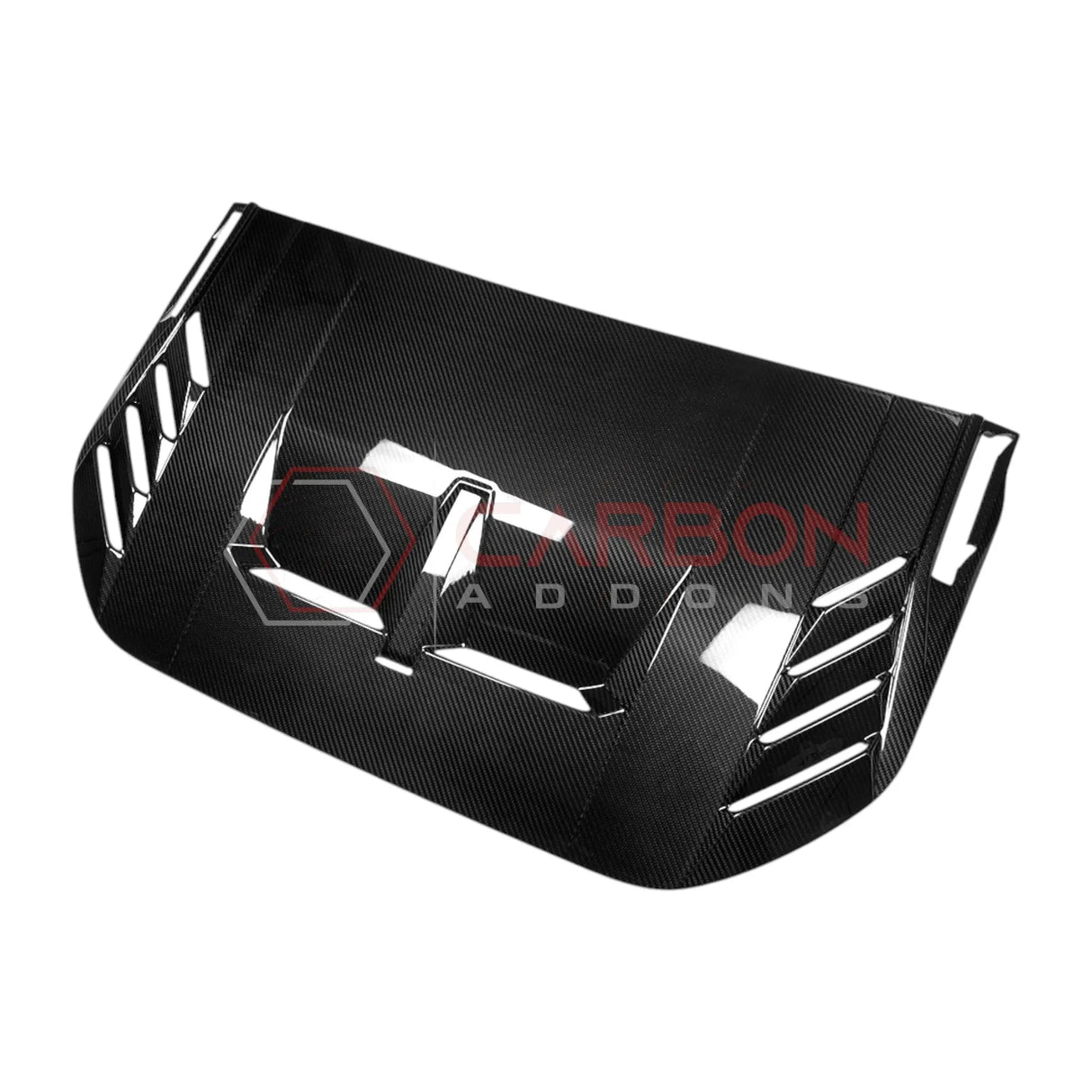 2021+ Bronco Raptor Real Carbon Fiber Hood Vent Trim Cover