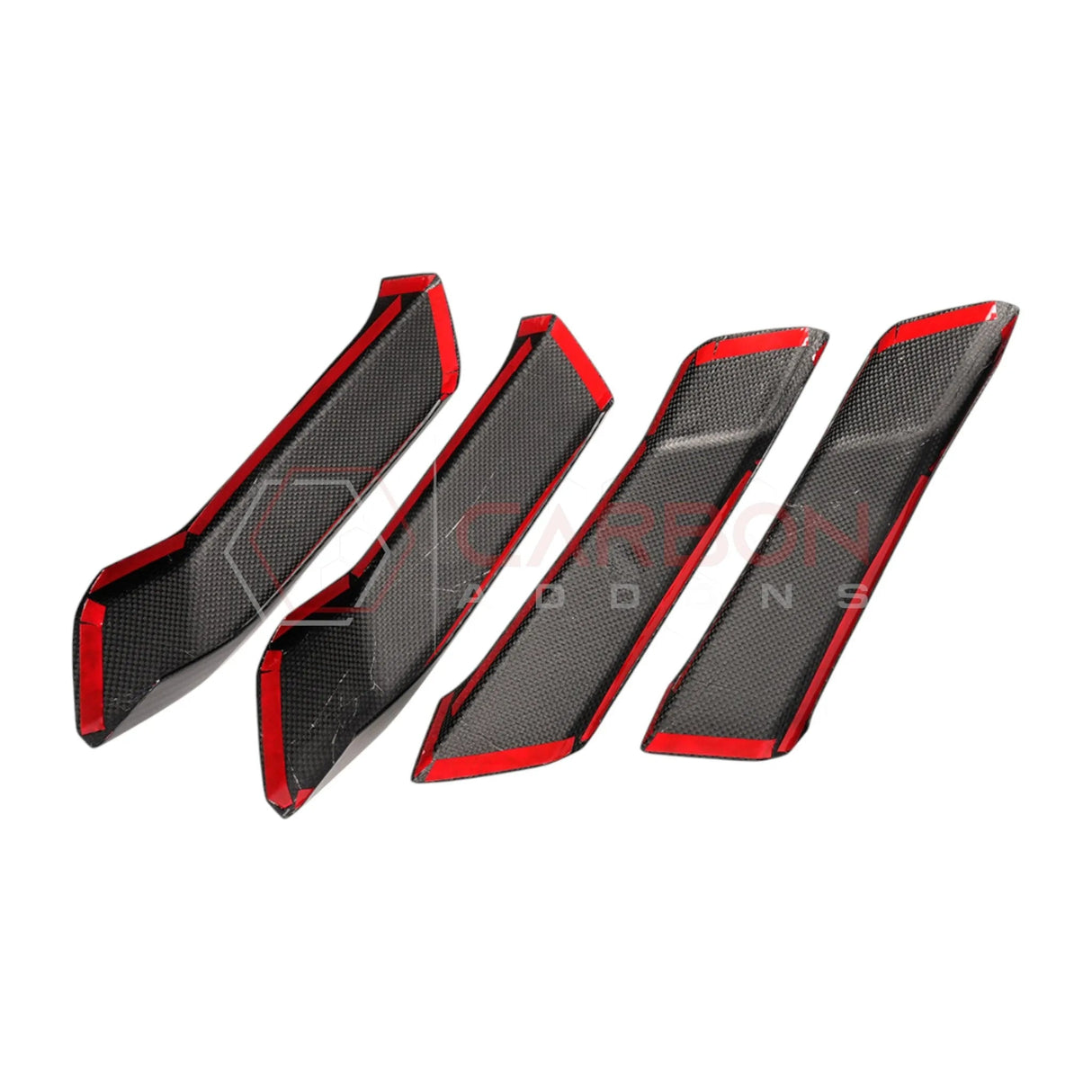 2021+ Bronco Real Carbon Fiber Interior Lower Door Handle Trim Covers