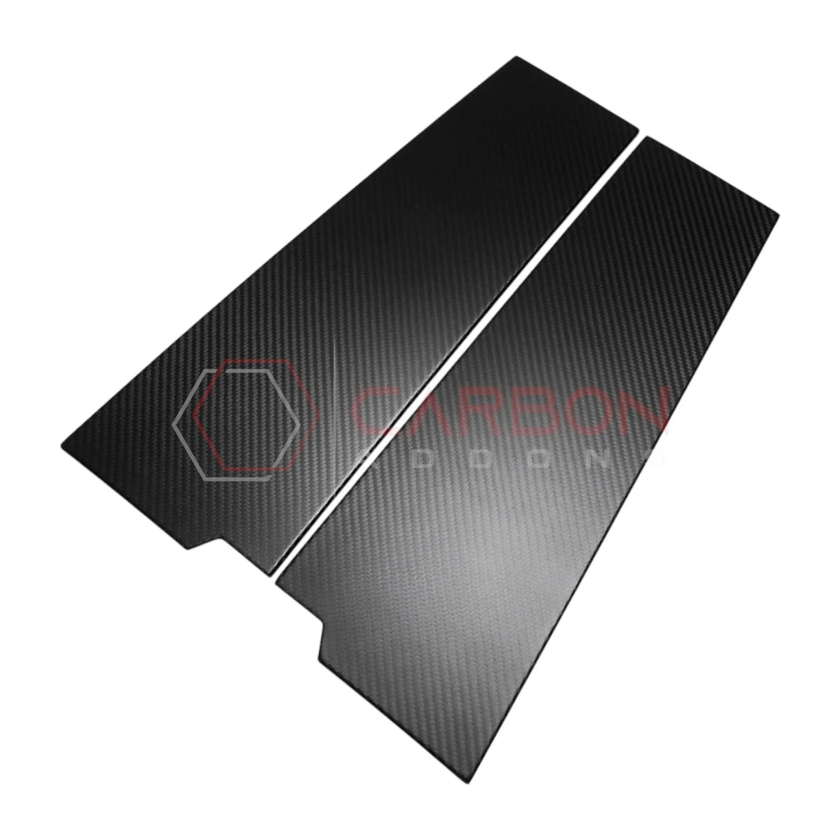 2021+ Ford Bronco 4-Door Real Dry Carbon Fiber B-Pillar Trim Covers (Glossy or Matte)