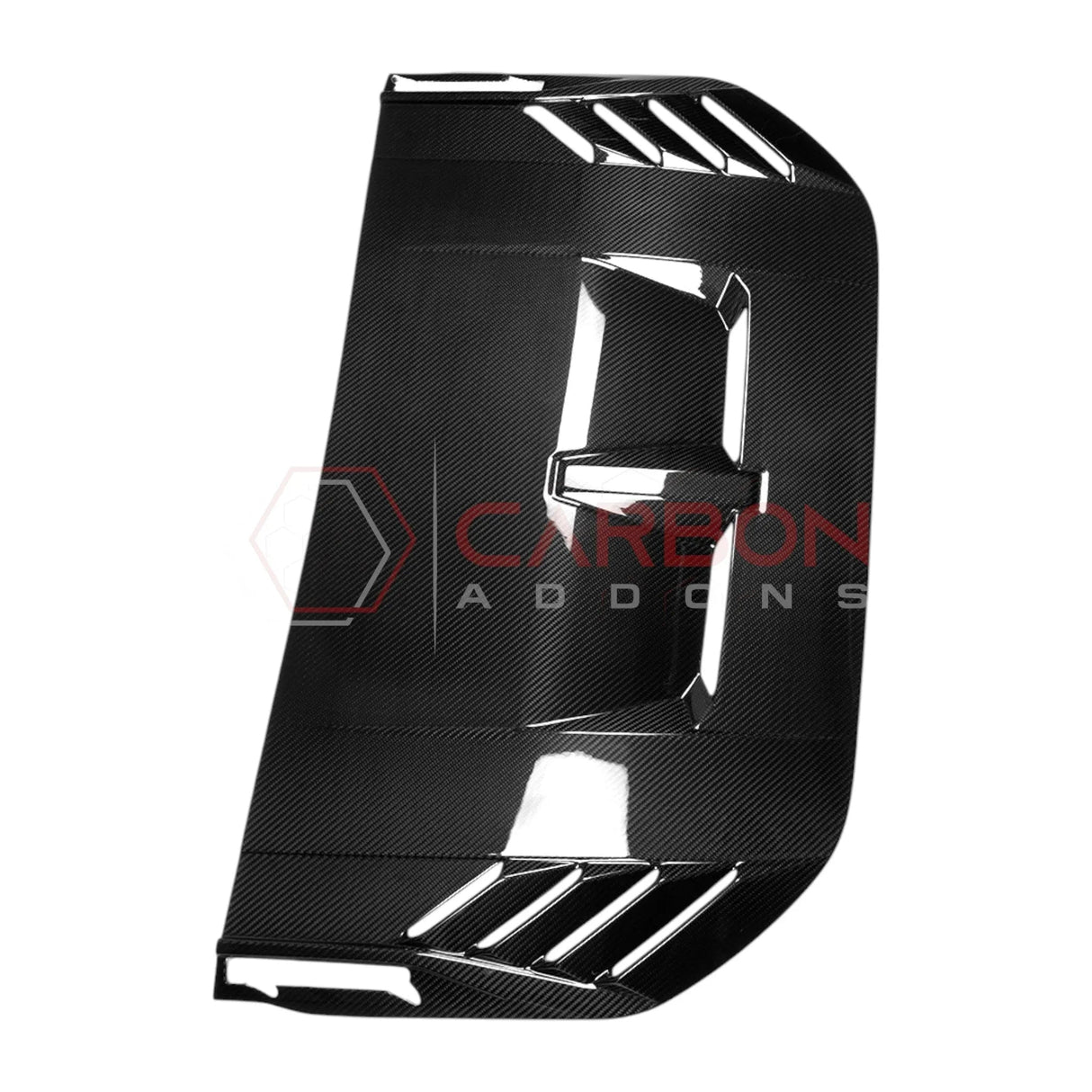 2021+ Bronco Raptor Real Carbon Fiber Hood Vent Trim Cover
