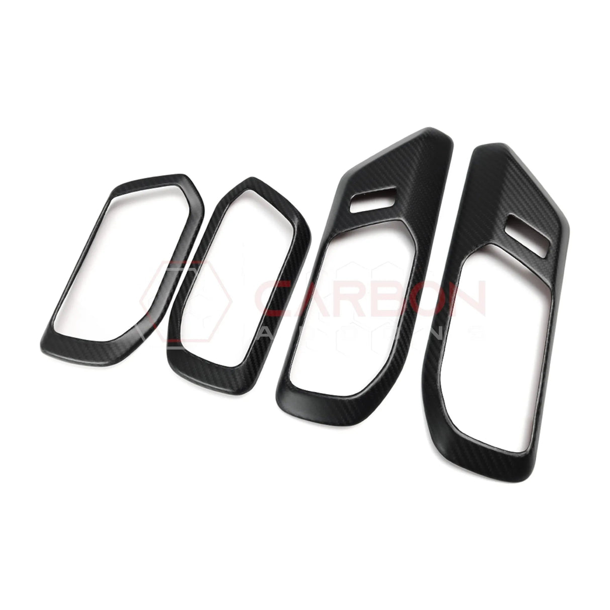 2021+ Bronco Real Carbon Fiber Interior Door Handle Trim Covers