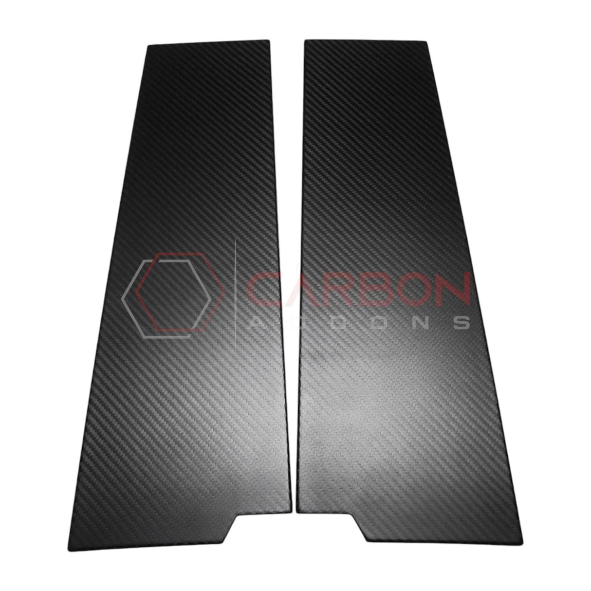 2021+ Ford Bronco 4-Door Real Dry Carbon Fiber B-Pillar Trim Covers (Glossy or Matte)