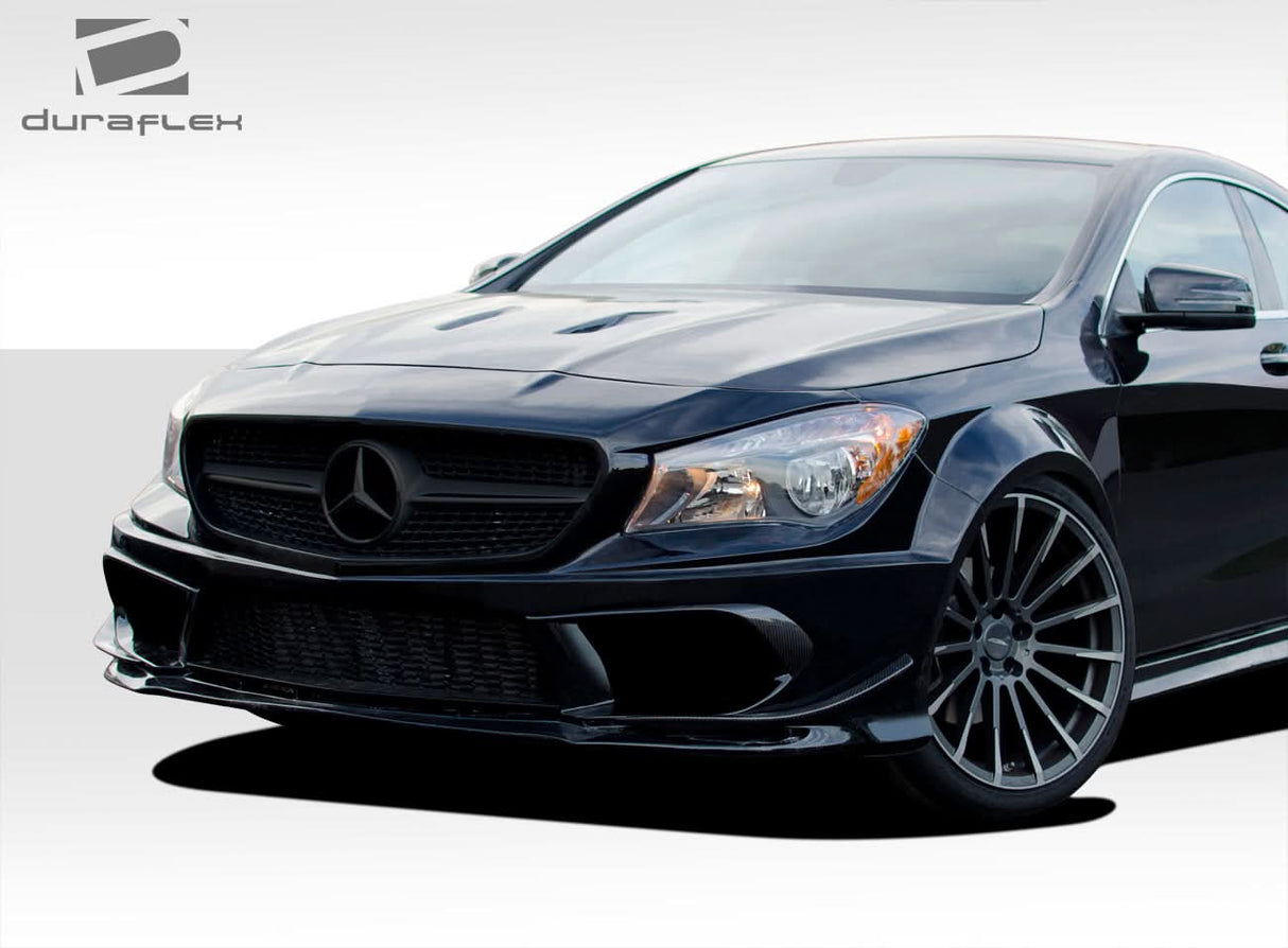 2014-2015 Mercedes CLA Class Black Series Look Wide Body Front Bumper Cover - 7 Piece - FRP