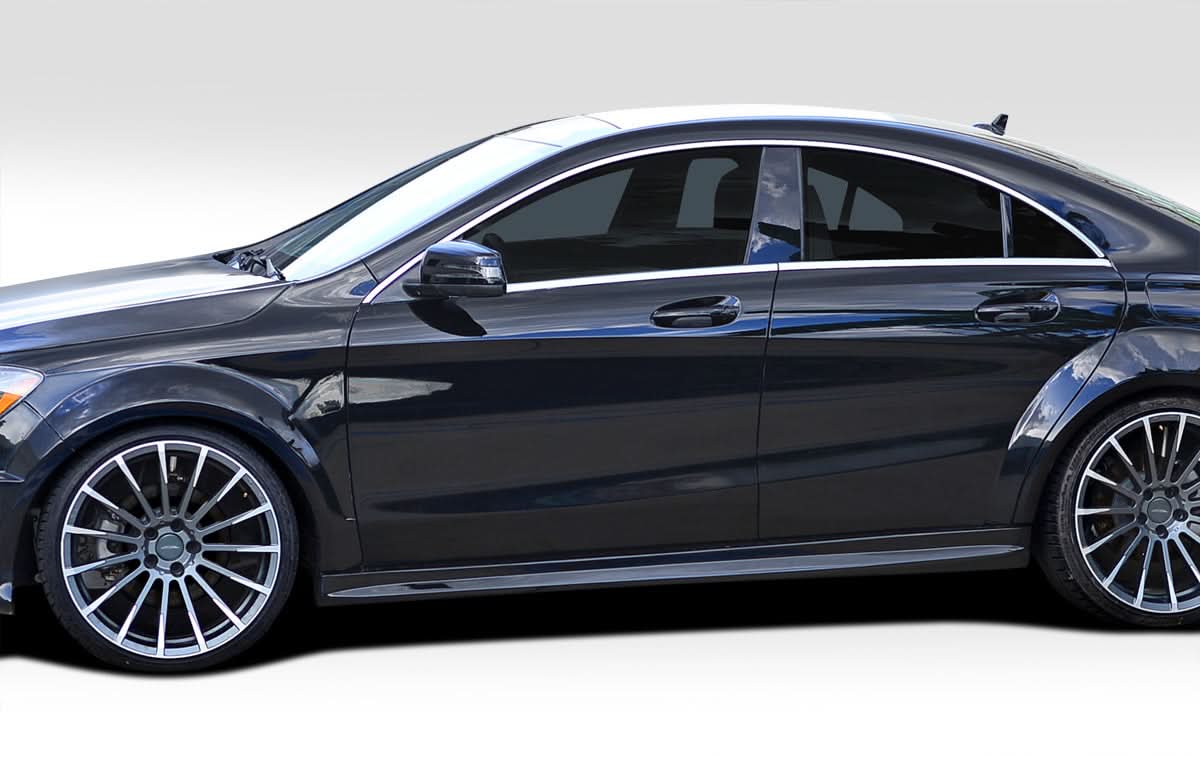 2014-2015 Mercedes CLA Class Black Series Look Side Skirts - FRP