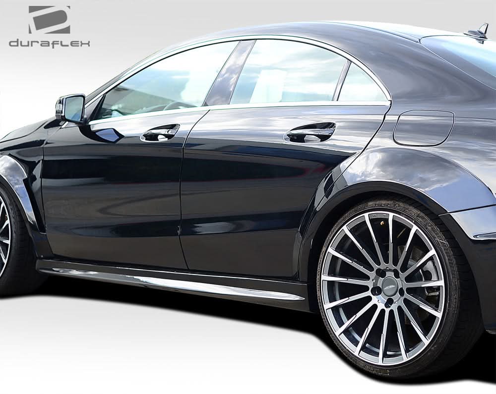 2014-2015 Mercedes CLA Class Black Series Look Side Skirts - FRP