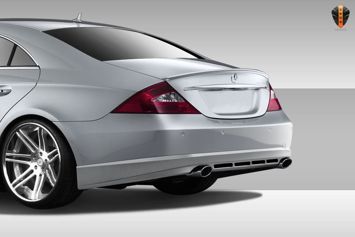 2006-2008 Mercedes CLS Class Eros Version 1 Style Rear Lip Spoiler - FRP