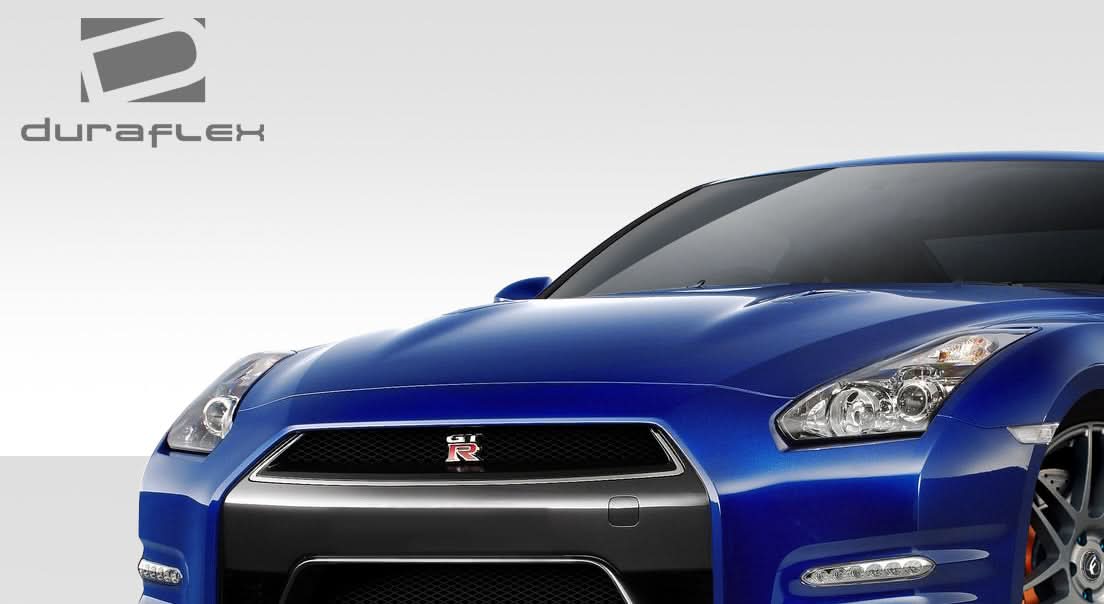 2009-2016 Nissan GT-R OEM Facelift Look Front Grille - FRP
