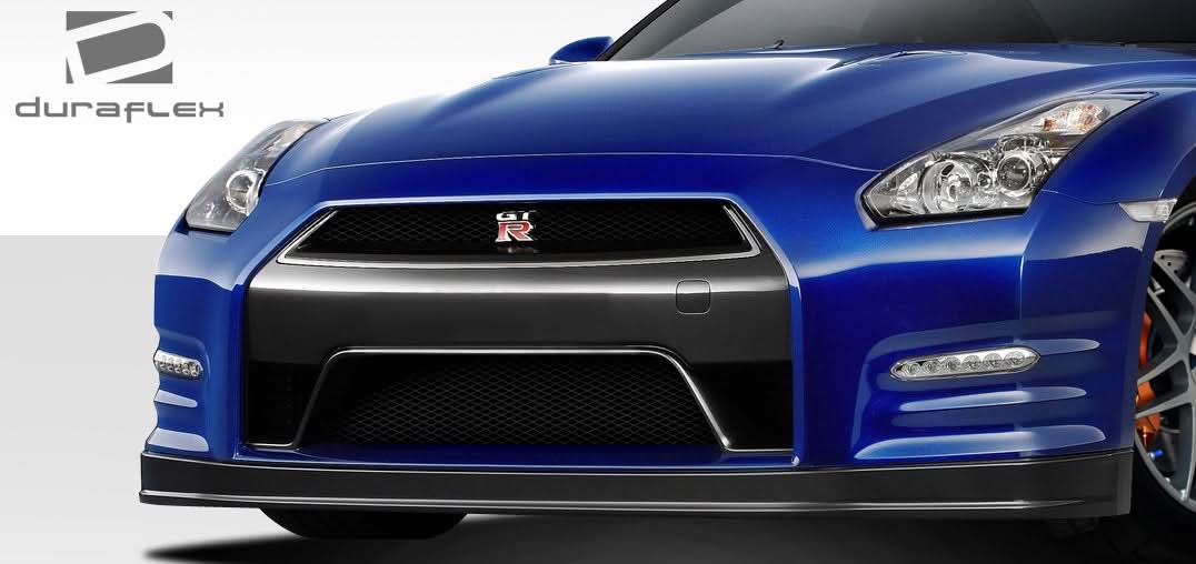 2009-2016 Nissan GT-R R35 OEM Facelift Look Front Lip Spoiler - FRP