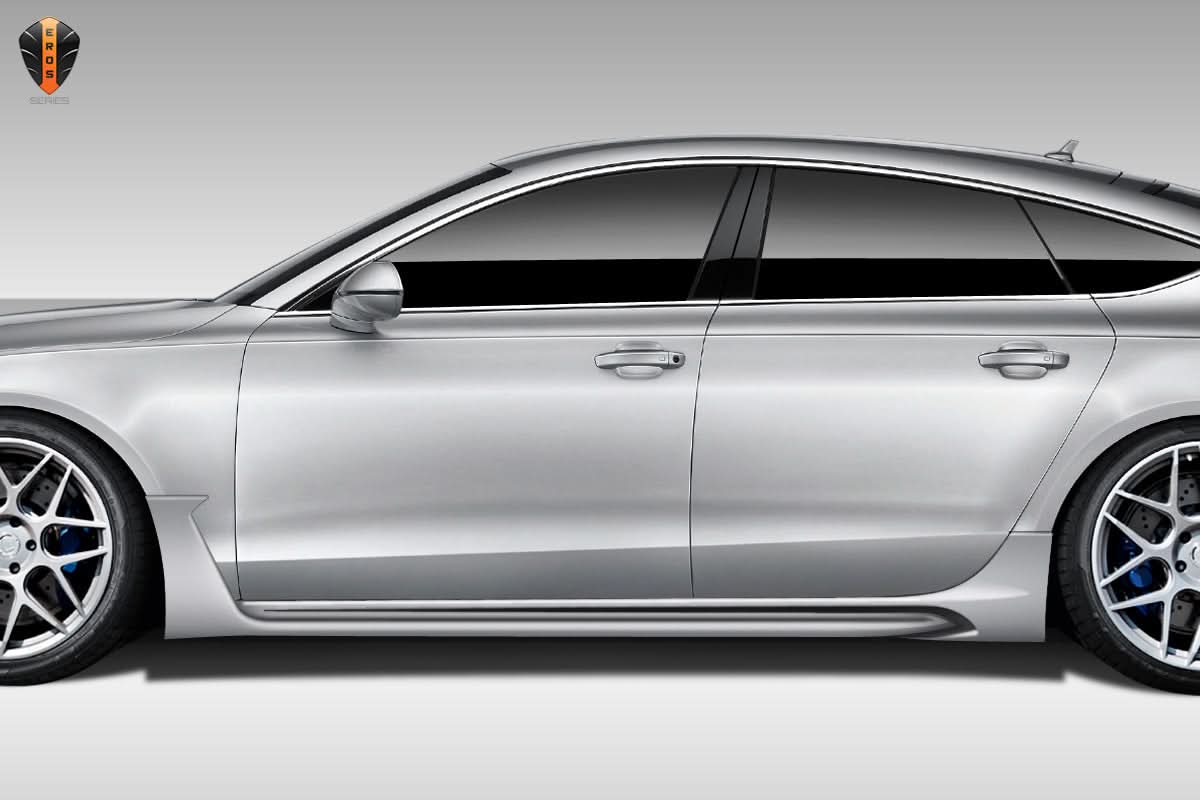2012-2018 Audi A7 Eros Version 1 Style Side Skirt Rocker Panels - FRP