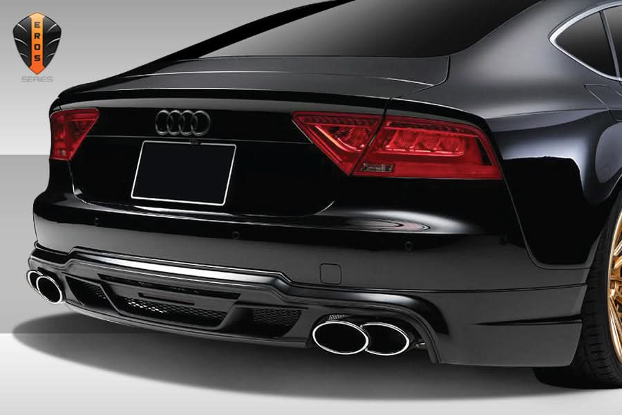 2012-2015 Audi A7 Eros Version 1 Style Rear Lip Under Spoiler - FRP