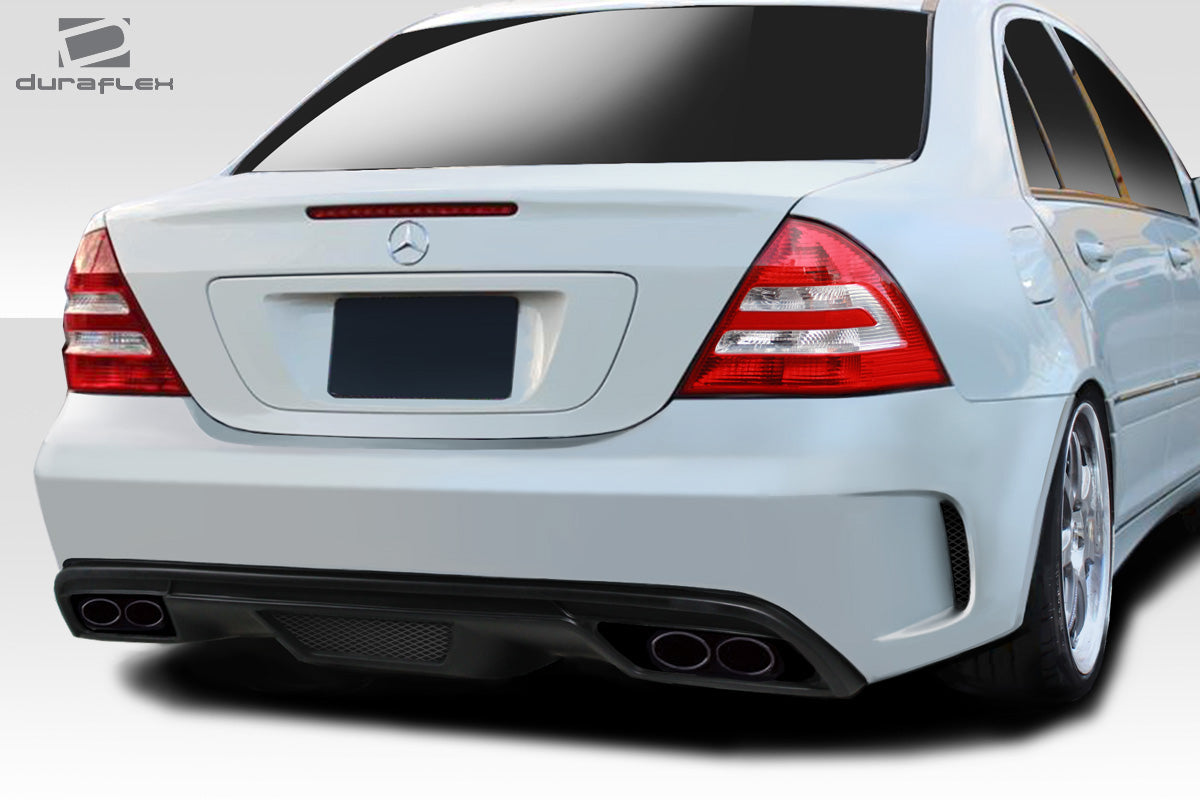 2001-2007 Mercedes C Class Black Series Look Rear Bumper Cover - FRP
