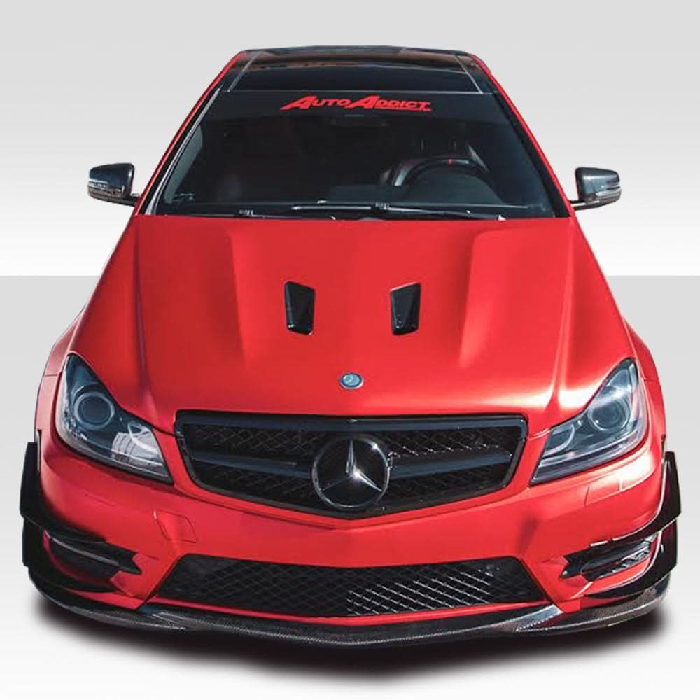 2012-2014 Mercedes C Class W204 Black Series Look Hood - FRP