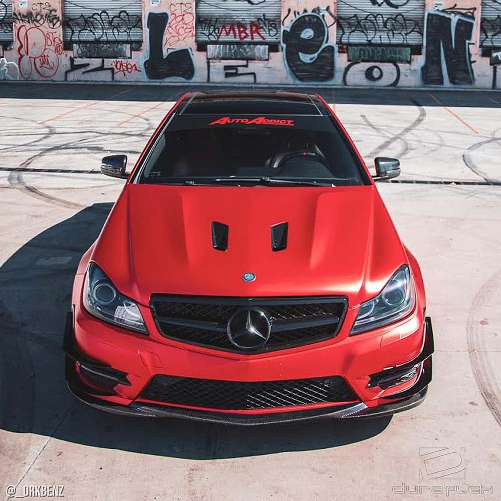 2012-2014 Mercedes C Class W204 Black Series Look Hood - FRP