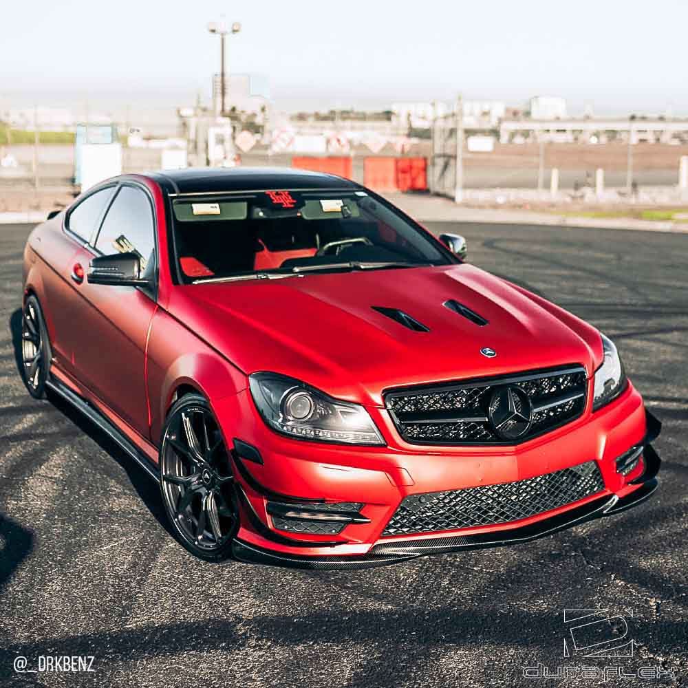 2012-2014 Mercedes C Class W204 Black Series Look Hood - FRP
