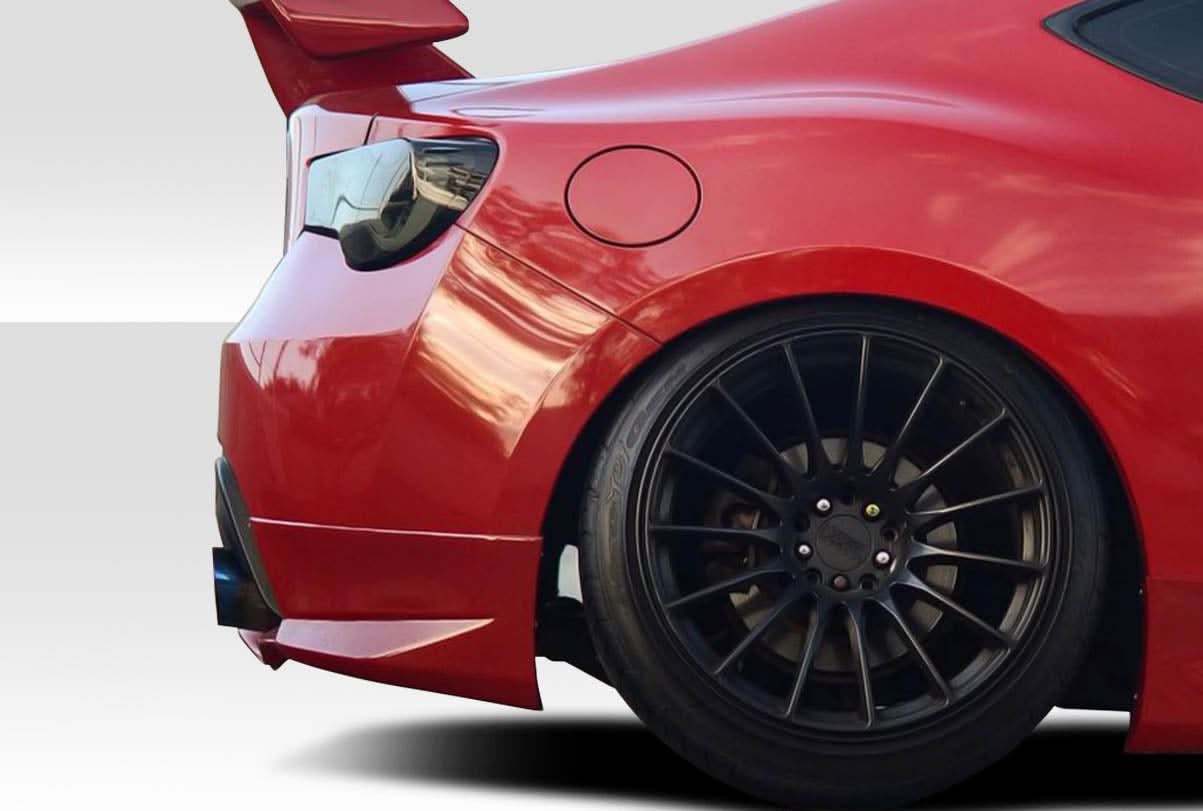 2013-2020 Toyota 86 Modellista Look Rear Add Ons Spat Extensions - FRP