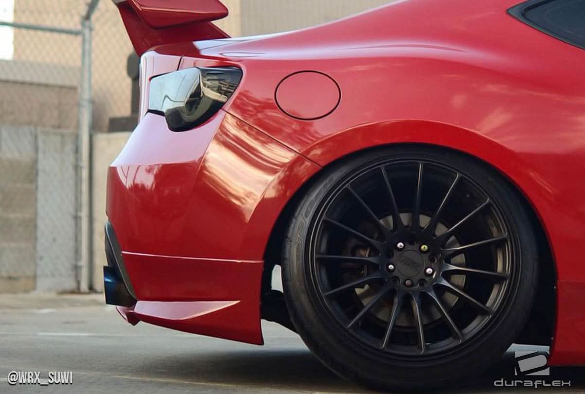 2013-2020 Toyota 86 Modellista Look Rear Add Ons Spat Extensions - FRP