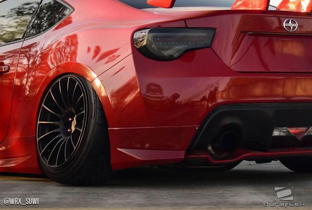 2013-2020 Toyota 86 Modellista Look Rear Add Ons Spat Extensions - FRP
