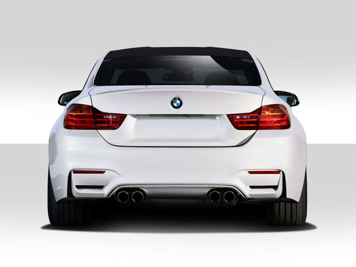 2014-2020 BMW 4 Series F32 M4 Look Rear Bumper Cover - FRP
