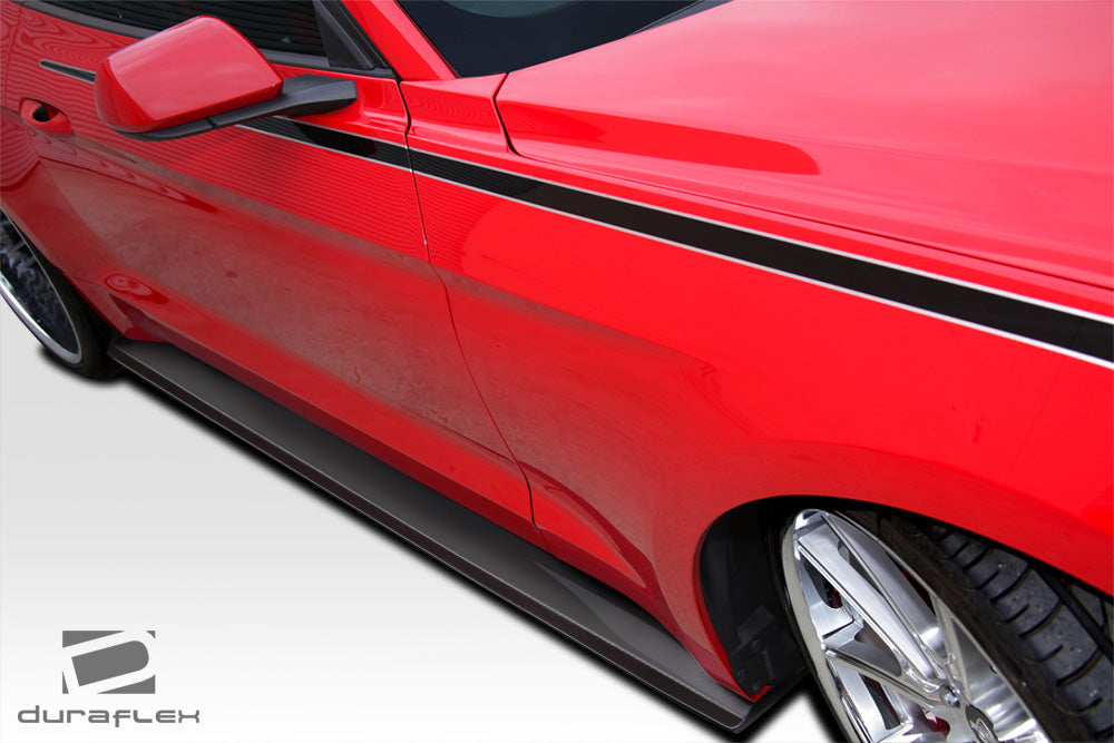 2015-2023 Ford Mustang GT Concept Style Side Skirt Splitters - FRP