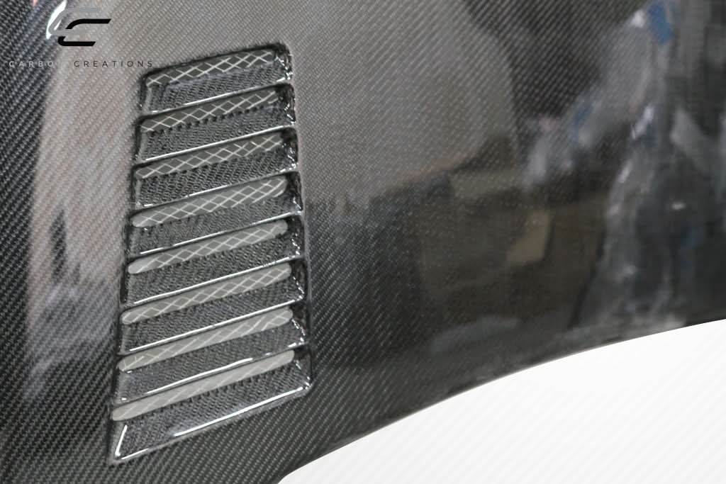 2004-2008 Ford F-150 Super Snake Look Hood - Carbon Fiber