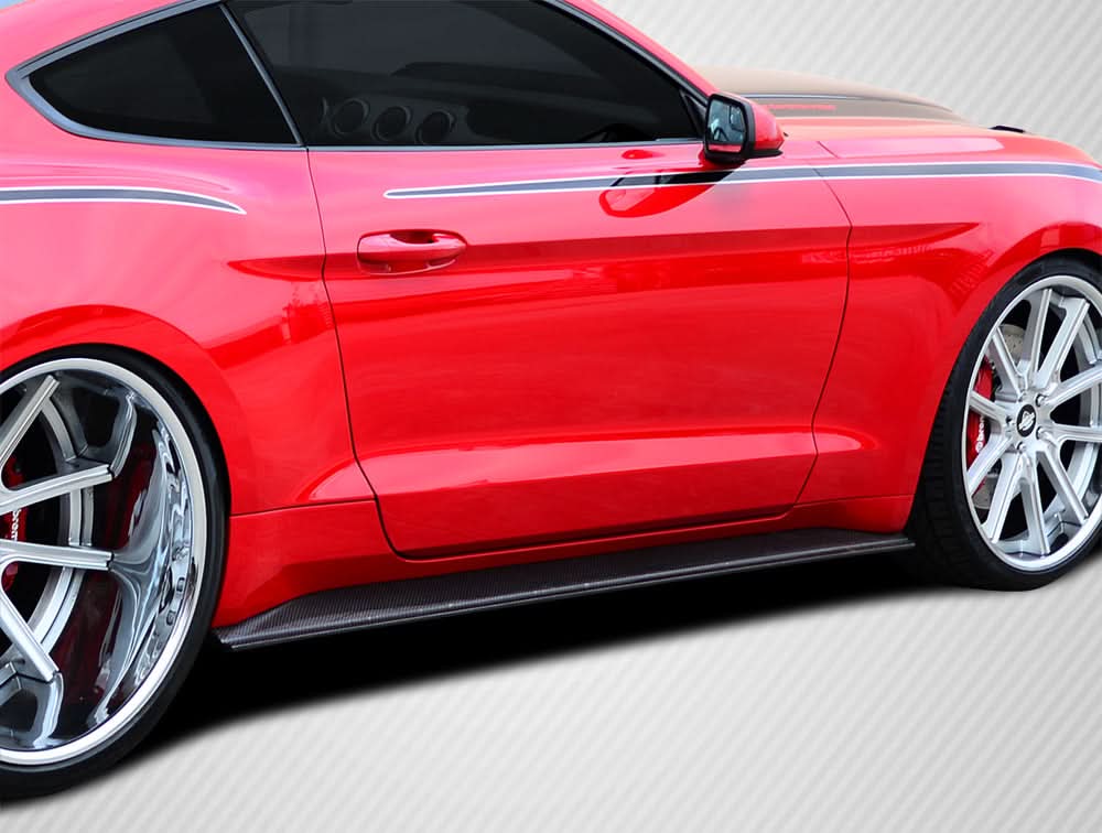 2015-2023 Ford Mustang GT Concept Style Side Skirt Rocker Panels