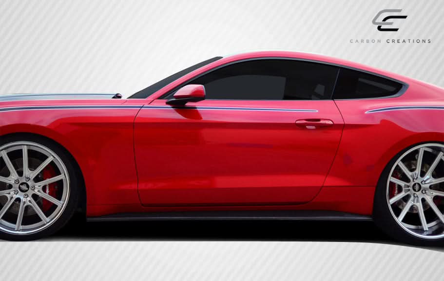 2015-2023 Ford Mustang GT Concept Style Side Skirt Rocker Panels