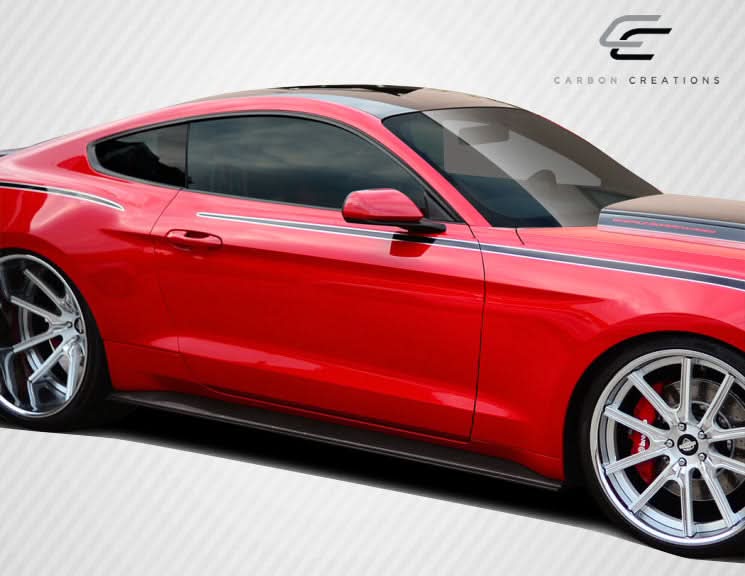 2015-2023 Ford Mustang GT Concept Style Side Skirt Rocker Panels